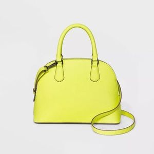 A new day lime crossbody bag